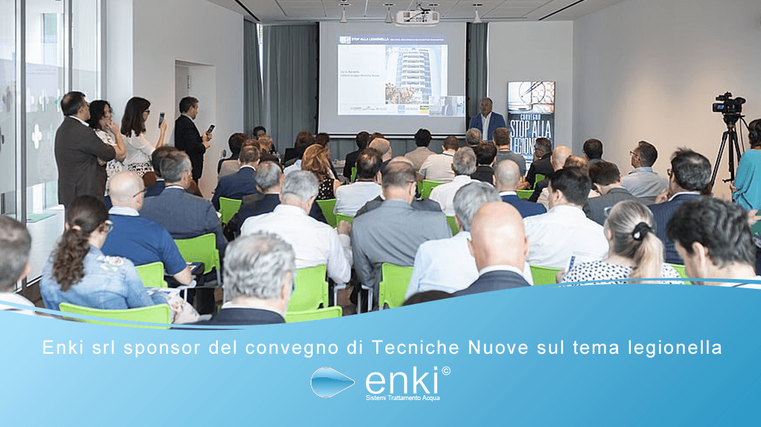 Enki Water srl sponsor convegno tecniche Nuove legionella