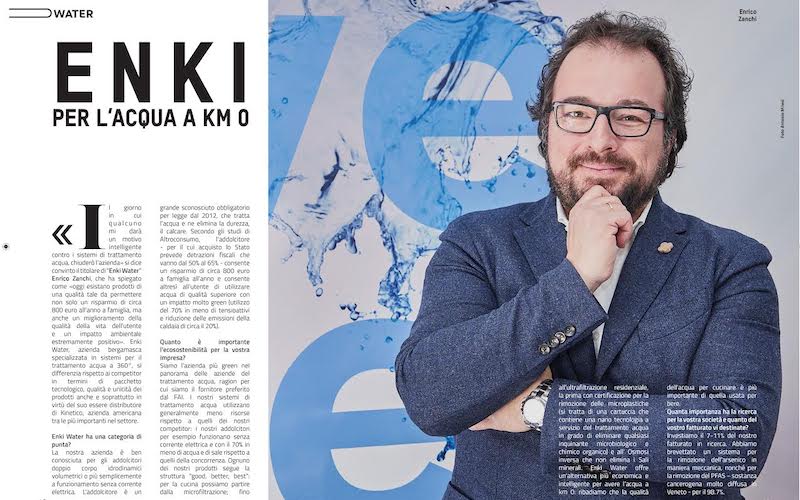 enki water enrico zanchi bergamo economia magazine