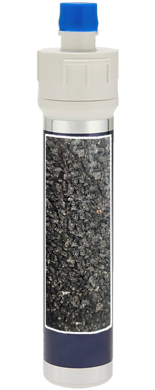 carboni attivi in filtro Viene mostrato l'interno di un filtro a carboni attivi